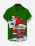 Men's Christmas Funny Graphic Short Sleeve Hawaiian Shirt